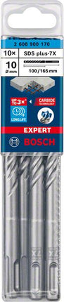 BOSCH Foret marteau Expert SDS-7X D. 10 mm L.de travail 100 mm L.165 mm ( 4000909978 )