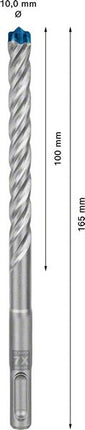 BOSCH martillo perforador Expert SDS-7X Ø 10 mm trabajo l.100 mm l.165 mm ( 4000909990 )