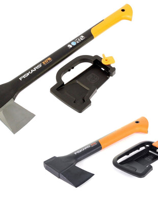 Fiskars Axt Set mit X17 Spaltaxt M 60 cm ( 122460 ) und X7 Spaltaxt XS 35,5 cm ( 121423 ) - Toolbrothers