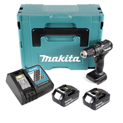 Makita DHP 483 RGJB Akku Schlagbohrschrauber 18 V 40Nm schwarz im Makpac + 2x 6,0Ah Akku + Ladegerät - Toolbrothers
