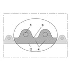 Tubo di aspirazione e mandata NORRES AIRDUC(R) PUR 356 AS Ø interno 38 mm ( 4501400201 )