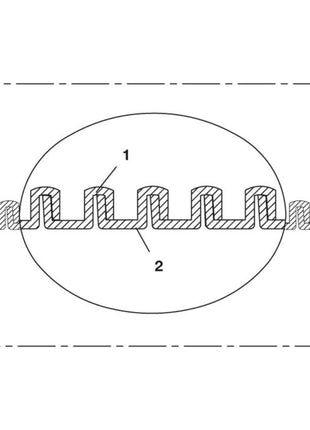 Tubo di aspirazione NORRES EVA 373 AS Ø interno 38 mm ( 4501400686 )