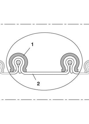 NORRES suction and blower hose CP HYP 450 350 mm 362.00 mm ( 4501402785 )