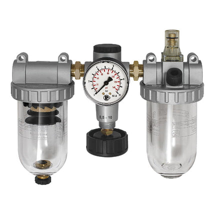 RIEGLER Wartungseinheit Standard Gewinde 1/2 ″ halbautomatisch ( 4588882353 )