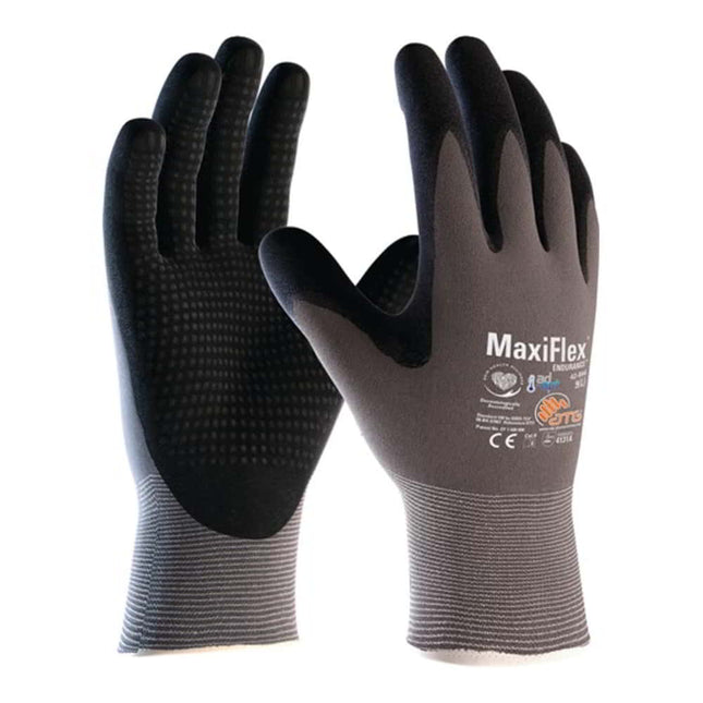 Guanti ATG MaxiFlex Endurance con AD-APT 42-844 taglia 11 grigio/nero ( 4702000209 )