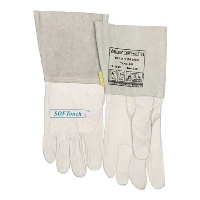 Guantes de soldadura WELDAS talla L (9) natural ( 4702005013 )