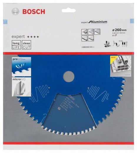 Hoja de sierra circular BOSCH diámetro exterior 260 mm número de dientes 80 HLTCG (8000342171)