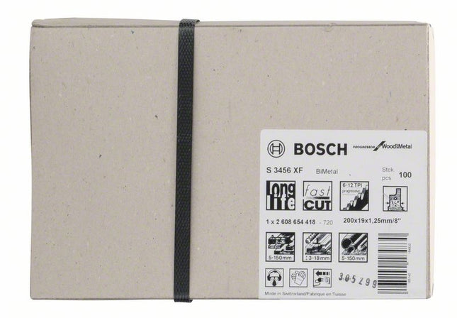 Hoja de sierra de sable BOSCH S 3456 XF Longitud 200 mm Anchura 19 mm ( 8000343742 )