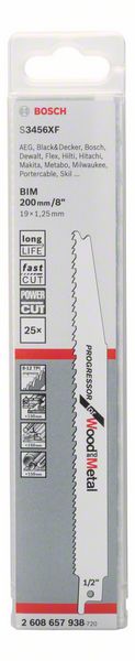 Lama per sega circolare BOSCH S 3456 XF Lunghezza 200 mm Larghezza 19 mm ( 8000343743 )