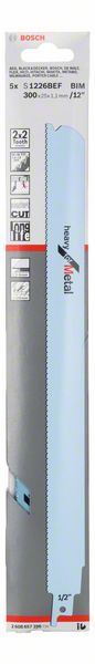 Hoja de sierra de sable BOSCH S 1226 BEF Longitud 300 mm Anchura 25 mm ( 8000343768 )