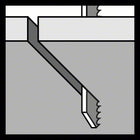 BOSCH Stichsägeblatt T 101 A Special for Acrylic L.100mm Zahnteilung 2mm ( 8000346047 )