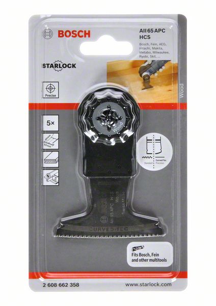 Hoja de sierra de inmersión BOSCH AII 65 APC Anchura 65 mm Profundidad de inmersión 40 mm ( 8000346282 )