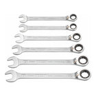 HAZET ratchet ring spanner set 606/6-1 6-piece spanner widths 21-32 mm ( 8000463885 )