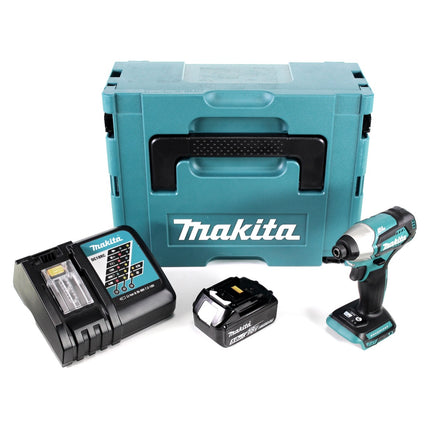 Makita DTD 155 RT1J 18 V Brushless Li-Ion Akku Schlag Schrauber im Makpac + 1 x BL1850 5,0 Ah Akku + 1 x DC 18 RC Ladegerät - Toolbrothers