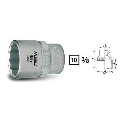HAZET socket 880Z 3/8 ″ 12-square ( 8000466603 )