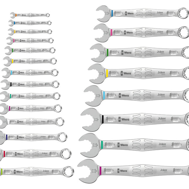 WERA Juego de llaves combinadas 6003 Joker Llave de 22 piezas ancho de llave 5,5-32 mm ( 8000907868 )