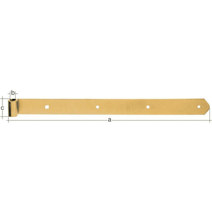 GAH shutter hinge length 300 x 13 x 40 mm thickness 5 mm ( 8001514114 )