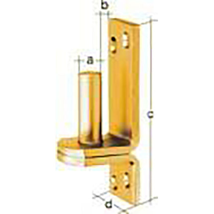 GAH Kloben DI auf Platte 20x20mm ( 8002533000 )