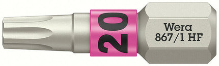 WERA Bit 867 TORX(R) HF 1/4 ″ TX 20 Longitud 25 mm ( 8002899412 )