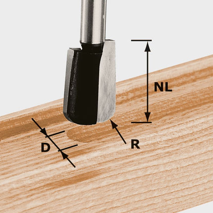 Cortacanales Festool HW S8 R5 (490981) para OF 900, OF 1000, OF 1010, OF 1010 R, OF 1400, OF 2000, OF 2200