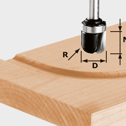 Cortacanales Festool HW S8 R6.4 KL (490982) para OF 900, OF 1000, OF 1010, OF 1010 R, OF 1400, OF 2000, OF 2200