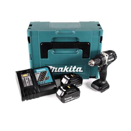 Makita DDF 484 RMJB 18 V Li-Ion Akku Bohrschrauber Sonderausgabe schwarz im MAKPAC + 2x BL 1840 B 4,0 Ah Akku + Schnellladegerät - Toolbrothers