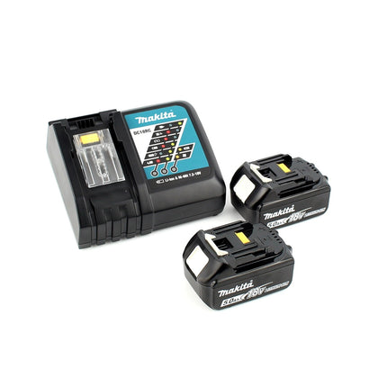 Makita DDF 484 RTJB 18 V Li-Ion Akku Bohrschrauber Sonderausgabe schwarz im MAKPAC + 2x BL 1850 5,0 Ah Akku + Schnellladegerät - Toolbrothers