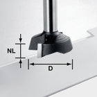 Fresa frontal Festool S8 HW MFK (500368) para fresadora de cantos modular MFK 700 EQ/B-Plus