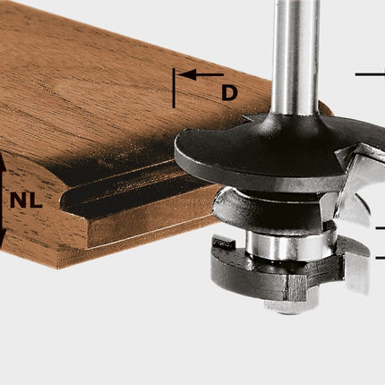 Resorte para fresa de contraperfil Festool HW S8 D43/21 A/KL (491130)