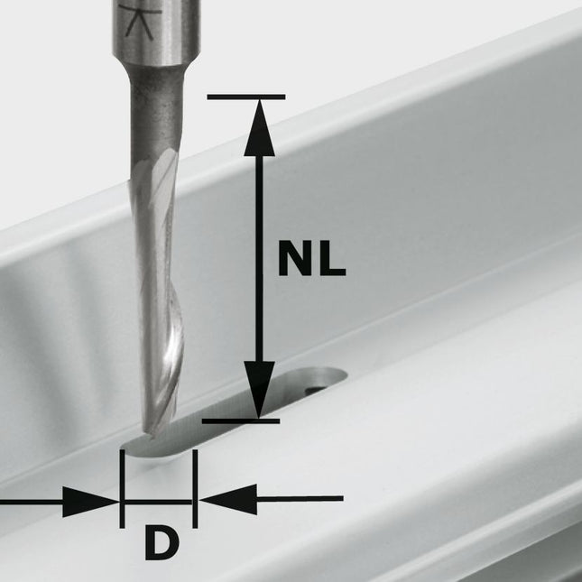 Festool HS S8 D5/NL23 Aluminiumfräser ( 491036 ) für OF 900, OF 1000, OF 1010, OF 1010 R, OF 1400, OF 2000, OF 2200
