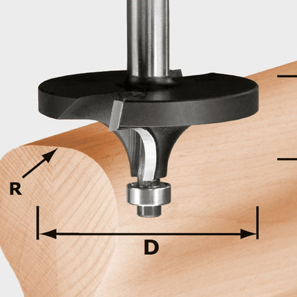 Fresa para redondear Festool HW R16/D64/26 S12 (492710) para OF 1400, OF 2000, OF 2200