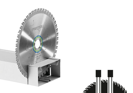 Hoja de sierra circular Festool HW 230x2,5x30 F48 ACERO (500651) para HK 85