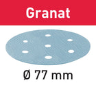 Disco abrasivo Festool STF D 77/6 P1500 GR/50 granate (498932) para LEX 3 77