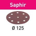 Festool STF D125/8 P24 SA/25 Schleifscheibe Saphir ( 493124 ) für RO 125, ES 125, ETS 125, ETSC 125, ES-ETS 125, ES-ETSC 125, ETS EC 125, LEX 125