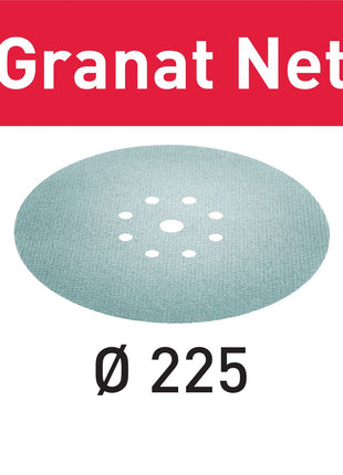 Festool STF D225 P240 GR NET/25 mesh abrasif Garnet Net (203318) pour ponceuses à long col PLANEX LHS 2 225 EQ(I), PLANEX 225 EQ, PLANEX LHS-E 225 easy, PLANEX LHS 2-M 225 EQ