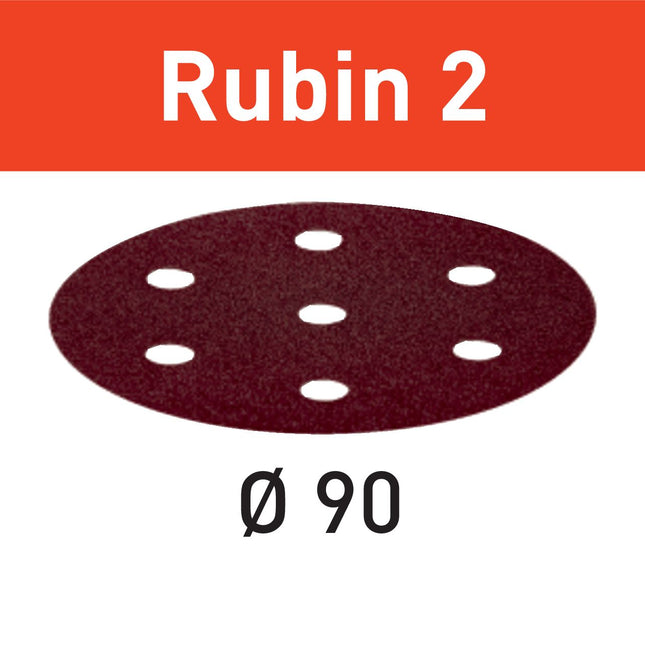 Festool STF D90/6 P60 RU2/50 Schleifscheibe Rubin 2 ( 499078 ) für RO 90 DX