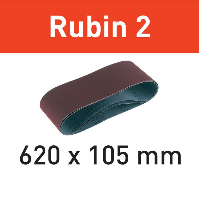 Festool L620X105-P60 RU2/10 Schleifband Rubin 2 ( 499150 ) für BS 105