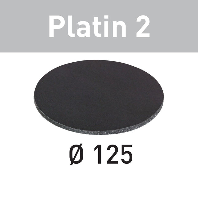 Festool STF D125/0 S500 PL2/15 Schleifscheibe Platin 2 ( 492374 ) für RO 125, ES 125, ETS 125, ETSC 125, ES-ETS 125, ES-ETSC 125, ETS EC 125, LEX 125