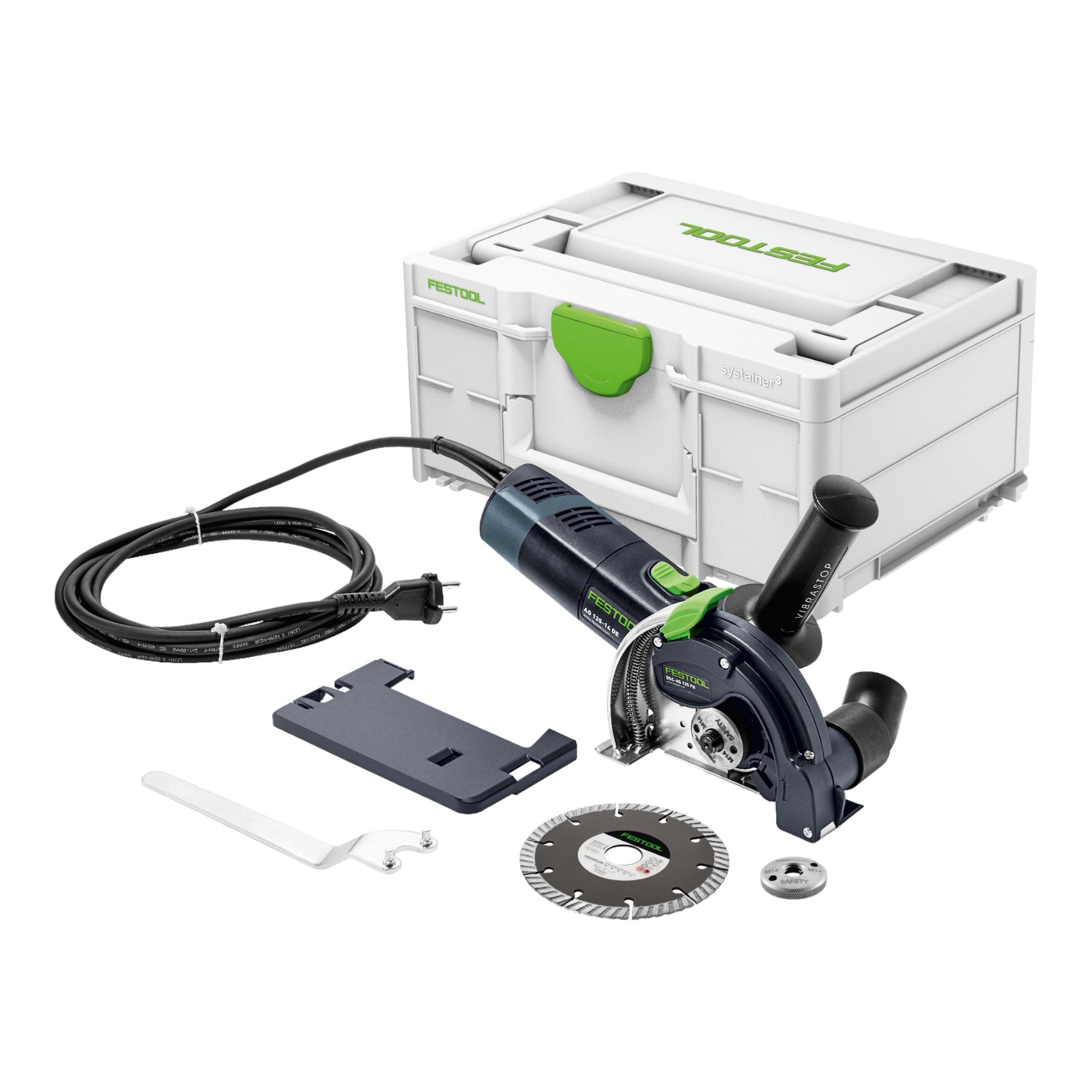 Festool DSC AG 125 FH Plus Freihand Trennsystem 1400 W 125 mm 576552 Systainer 0 - toolbrothers