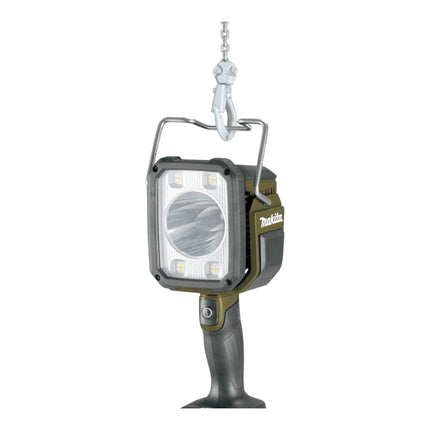 Akumulatorowa lampa ręczna Makita DML 812 M1 18 V 1250 lm LED oliwkowozielona Outdoor Adventure Special Edition + 1x akumulator 4,0 Ah - bez ładowarki