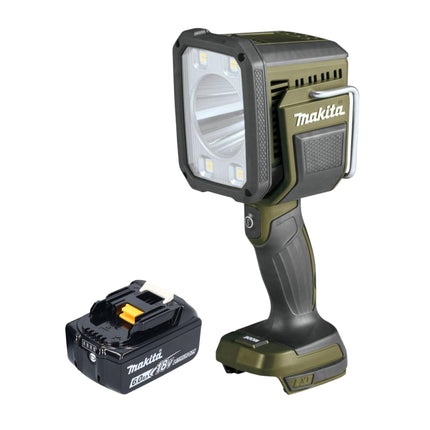 Makita DML 812 G1 lámpara de mano sin cable 18 V 1250 lm LED verde oliva outdoor adventure special edition + 1x batería recargable 6,0 Ah - sin cargador