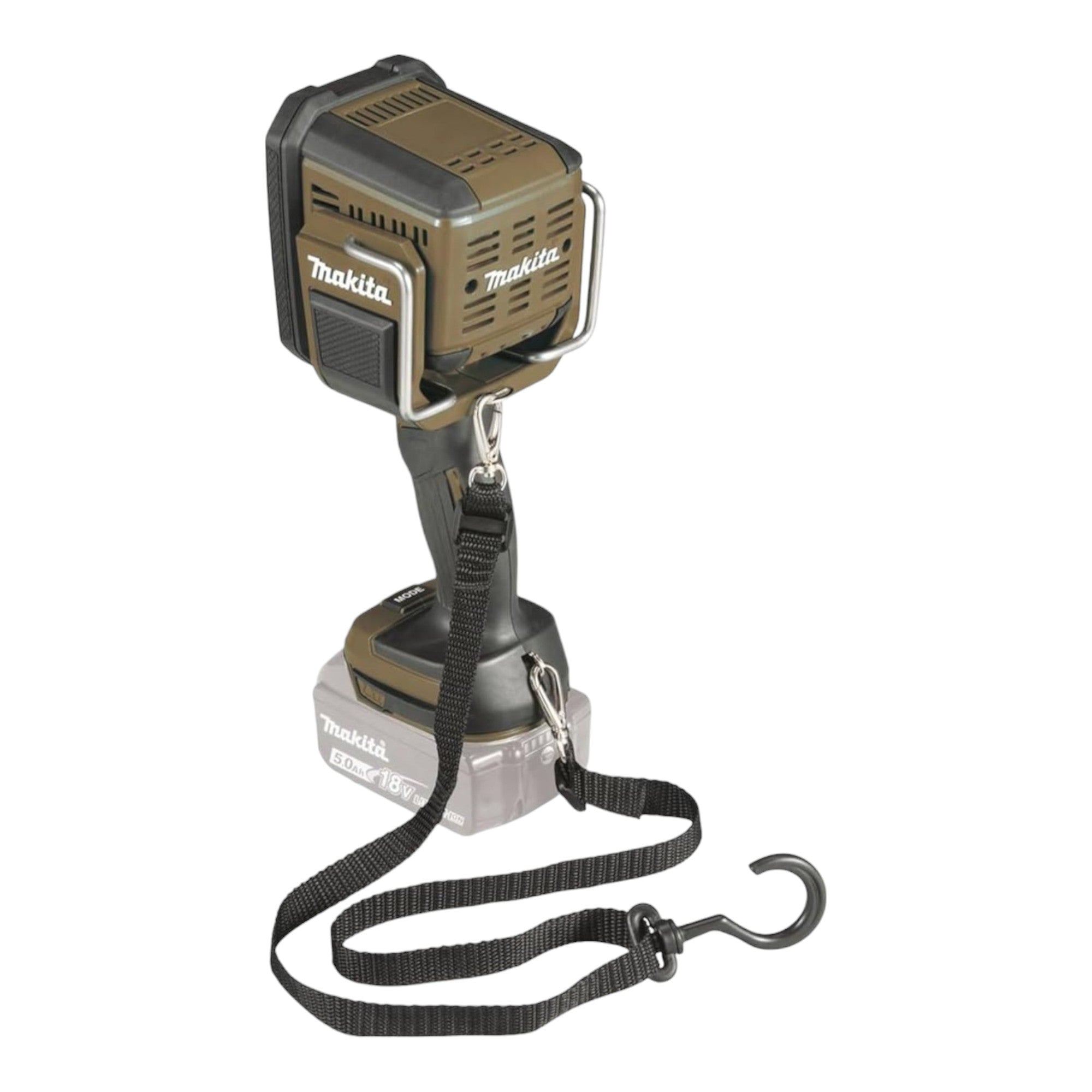 Makita DML 812 SG1 Akku Handstrahler 18 V 1250 lm LED Olive Gruen Outdoor Adventure Sonderedition 1x Akku 6 0 Ah Ladegeraet 3 - toolbrothers