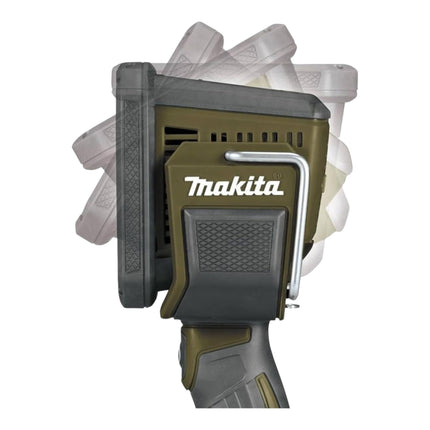 Makita DML 812 SG1 cordless hand-held spotlight 18 V 1250 lm LED olive green outdoor adventure special edition + 1x rechargeable battery 6.0 Ah + charger