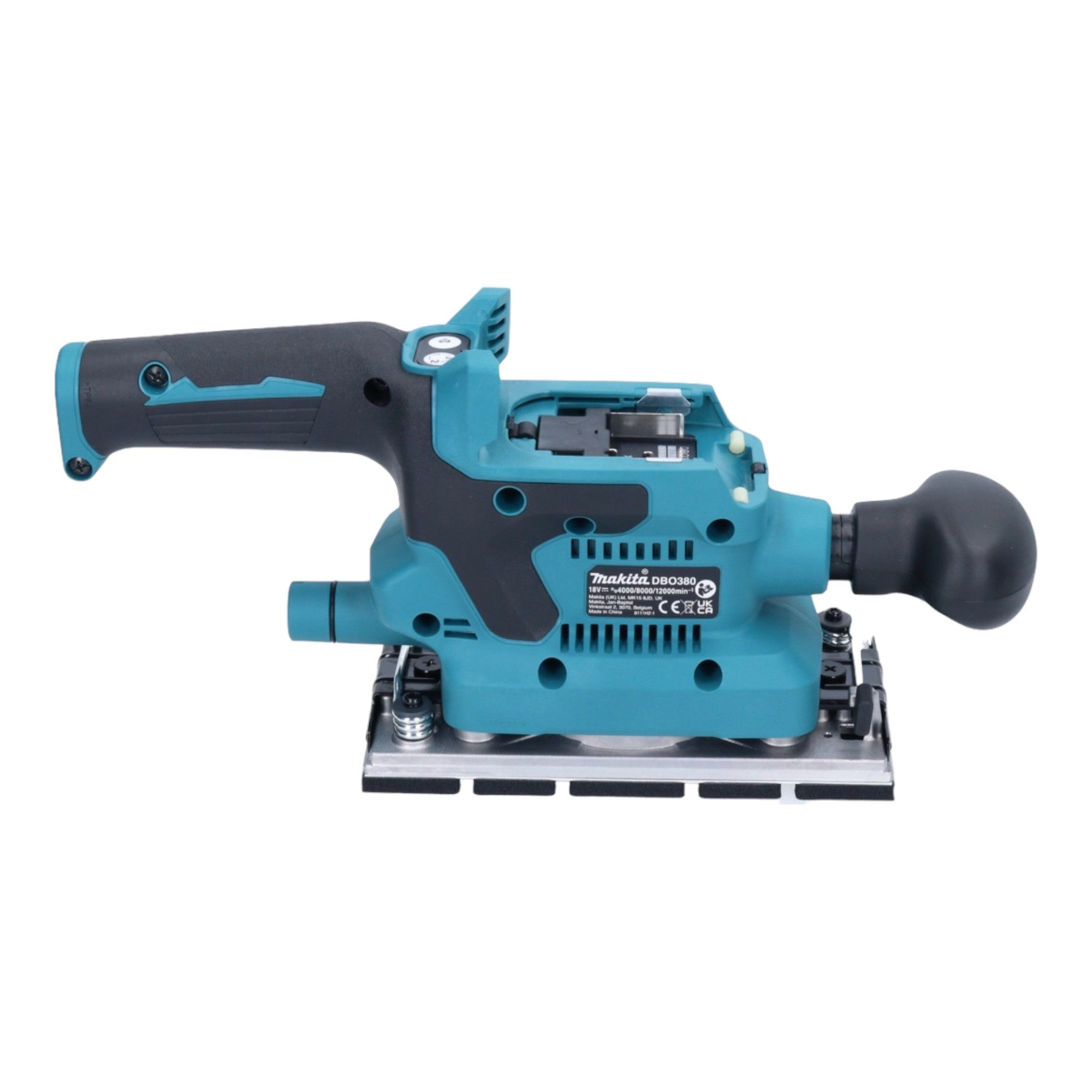 Makita DBO 380 RG1 Akku Schwingschleifer 18 V 93 x 185 mm Brushless 1x Akku 6 0 Ah Ladegeraet 4 - toolbrothers