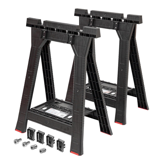 Qbrick System Workshop stand set + Custom Connect 2 pcs 580 x 770 mm 350 kg