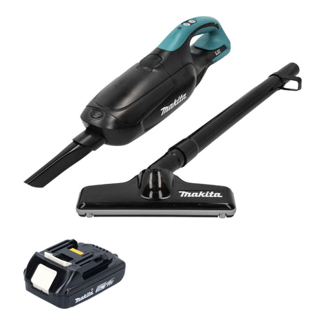 Makita DCL 182 A1 B cordless hoover 18 V black + 1x rechargeable battery 2.0 Ah - without charger