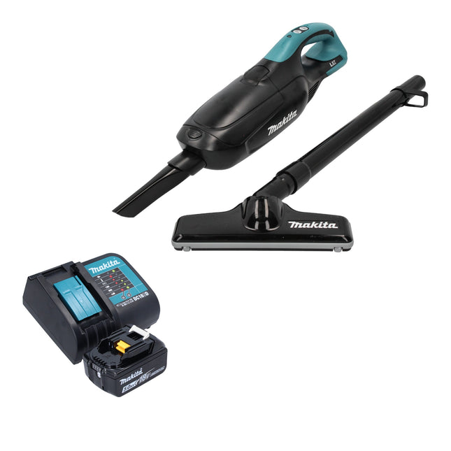 Makita DCL 182 ST1 B Cordless Vacuum Cleaner 18 V Black + 1x Battery 5,0 Ah + Charger
