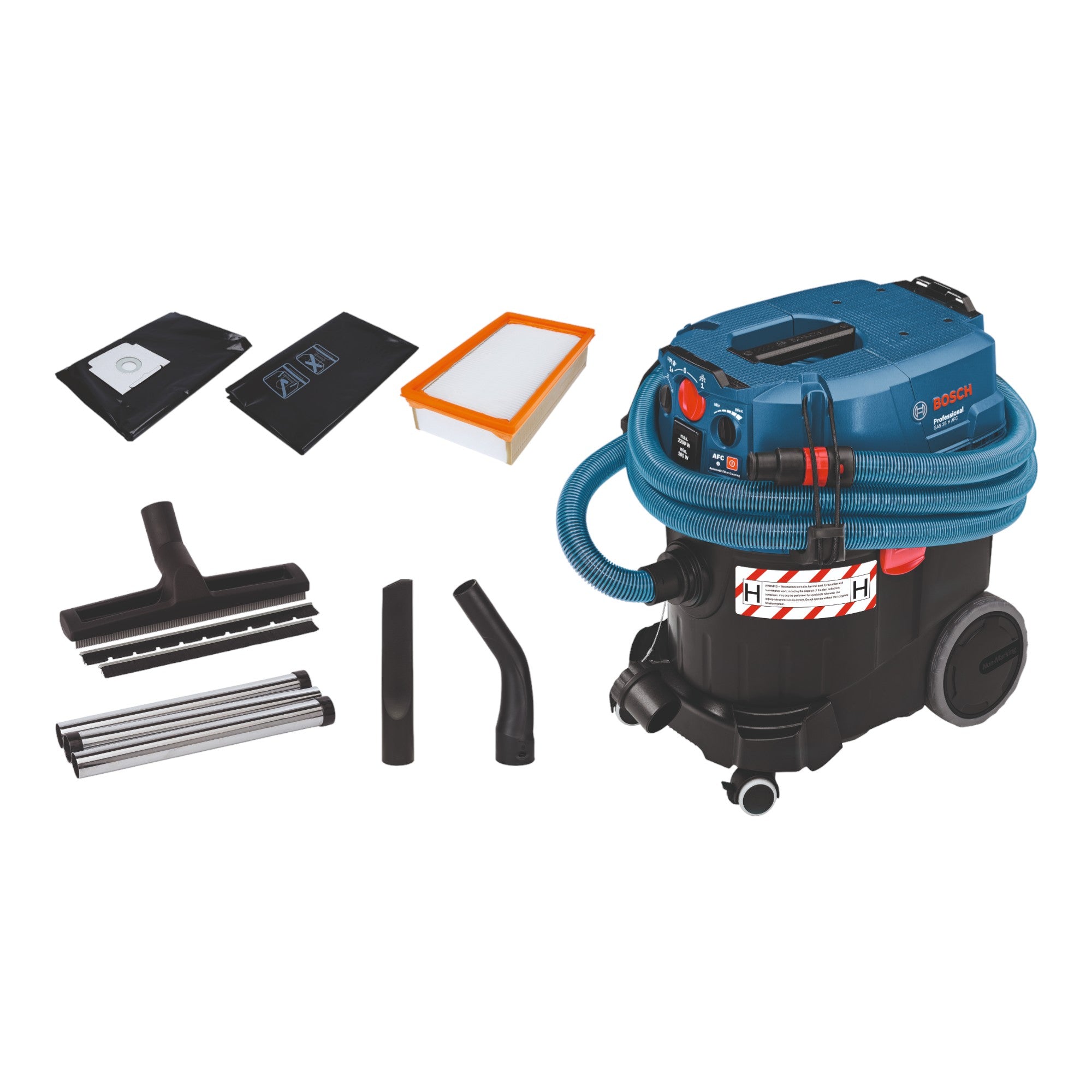 Bosch GAS 35 H AFC Professional Nass Trockensauger 1200 W 35 l Staubklasse H 06019C3600  0 - toolbrothers