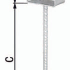 GAH U-Pfostenträger ETA-10/0210 101x100x400x60mm ( 3000200712 )