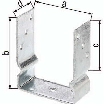GAH Supporto per montante a U ETA-10/0210 101x150x100x60mm ( 3000200724 )